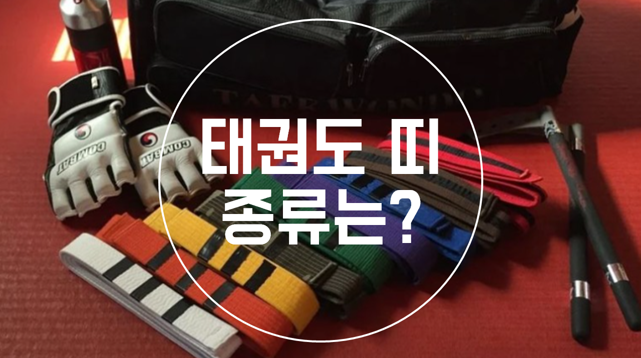  태권도 띠 종류, 품띠와 검은띠가 같은 순서!?