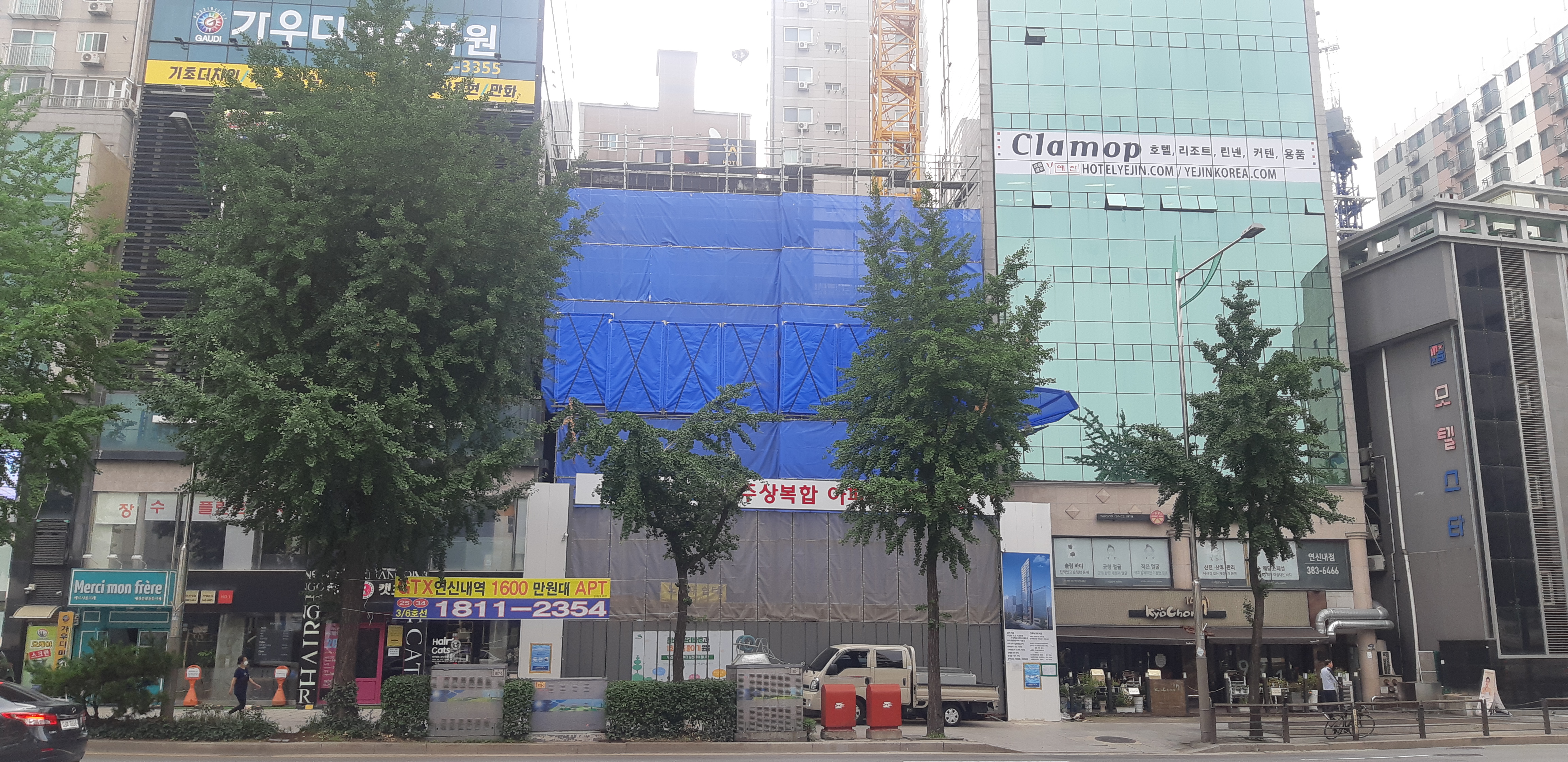  은평구 연신내역 건물 공사 현장 사진 063 효민아크로뷰 주상복합 아파트 신축현장 (korean construction)