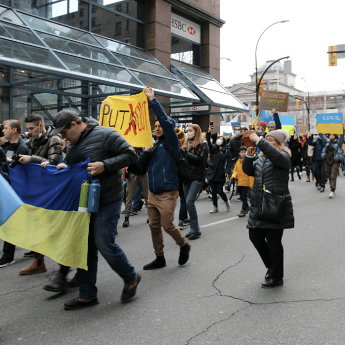 우크라이나사태-항의