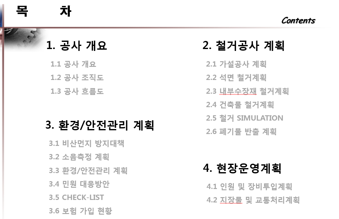 철거 및 리모델링 시공계획서 철거 및 리모델링 시공계획서