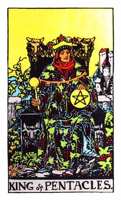  [타로카드 해석] 펜타클.14 (정/역방향)-King of Pentacles