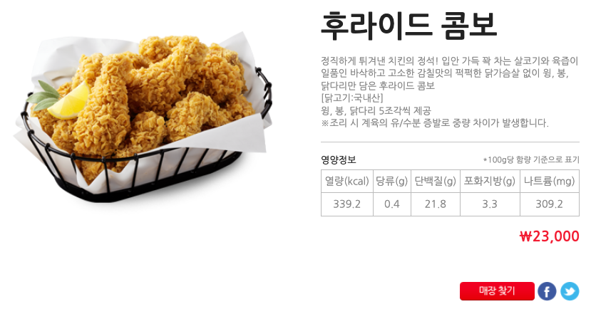 BHC치킨메뉴가격 및 2024년 최신