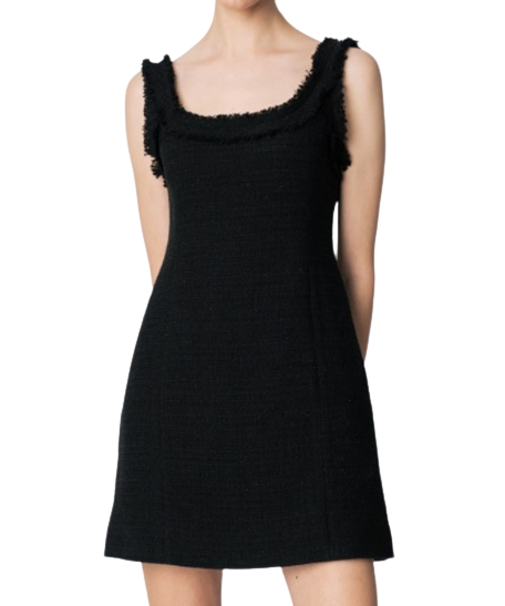 콤스튜디오 CO TWEED 민소매 드레스_BLACK