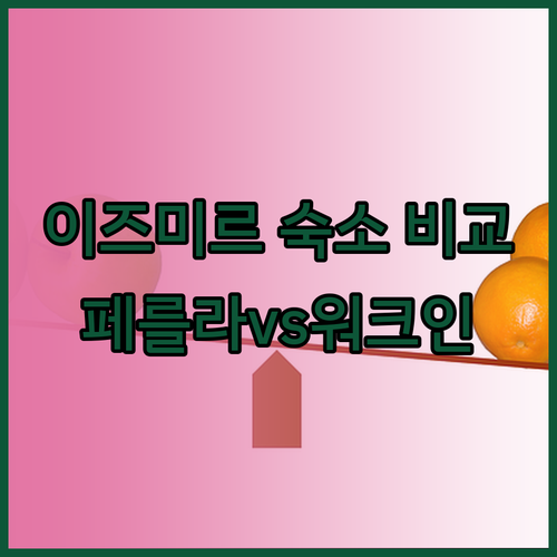 이즈미르 숙소 고민 끝! 페를라 아랴