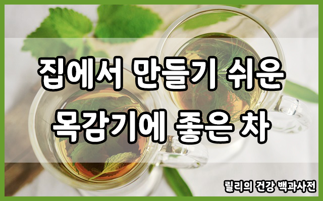  목감기, 감기에 좋은 차, 집에서 만들기 쉬운 감기에 좋은 차