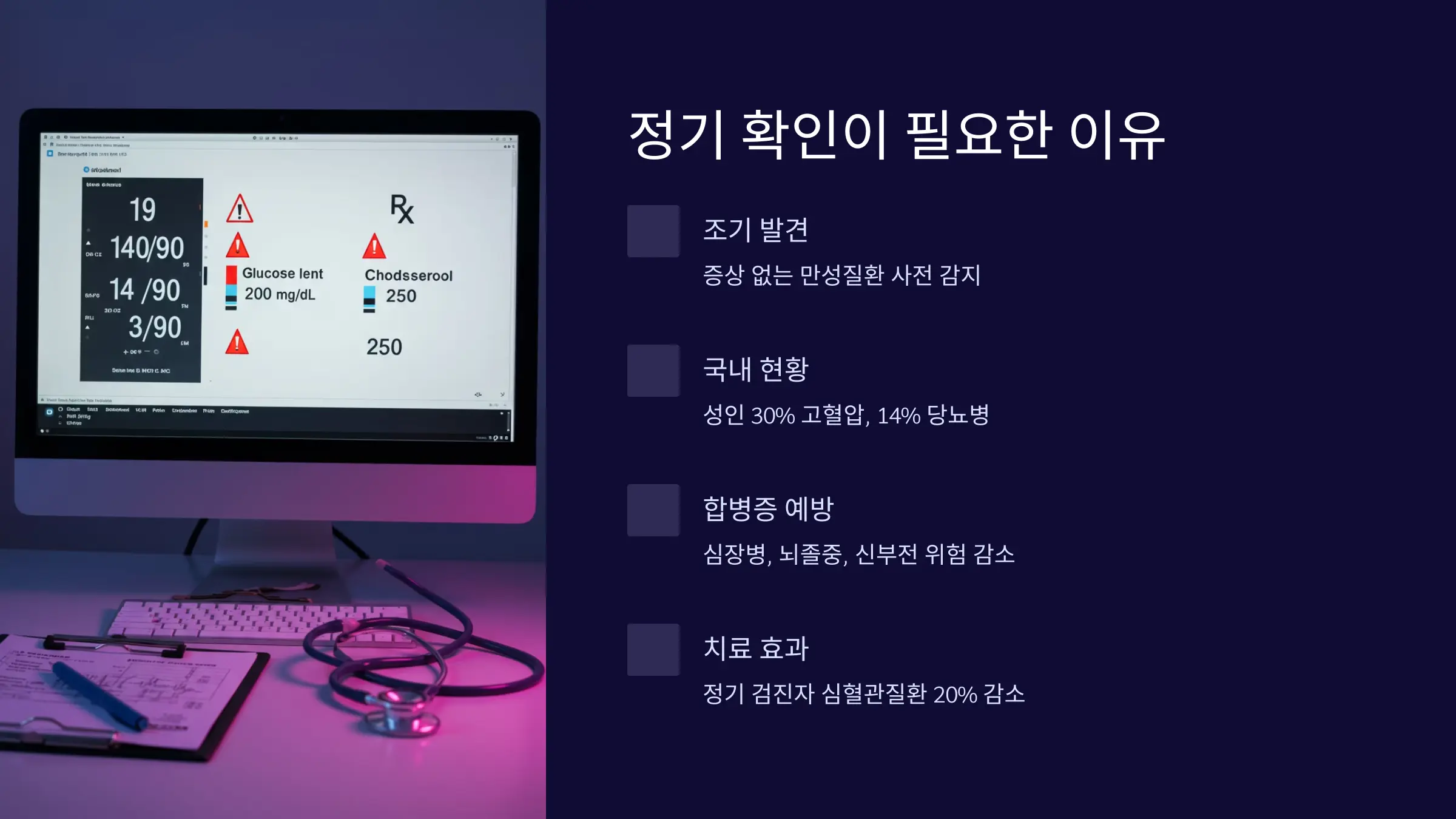 왜 혈압·혈당·콜레스테롤 수치를 정기적으로 확인해야 할까