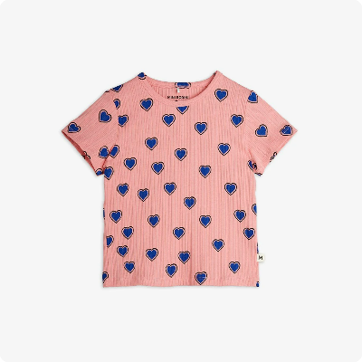 MINIRODINI Outlined hearts T-shirt