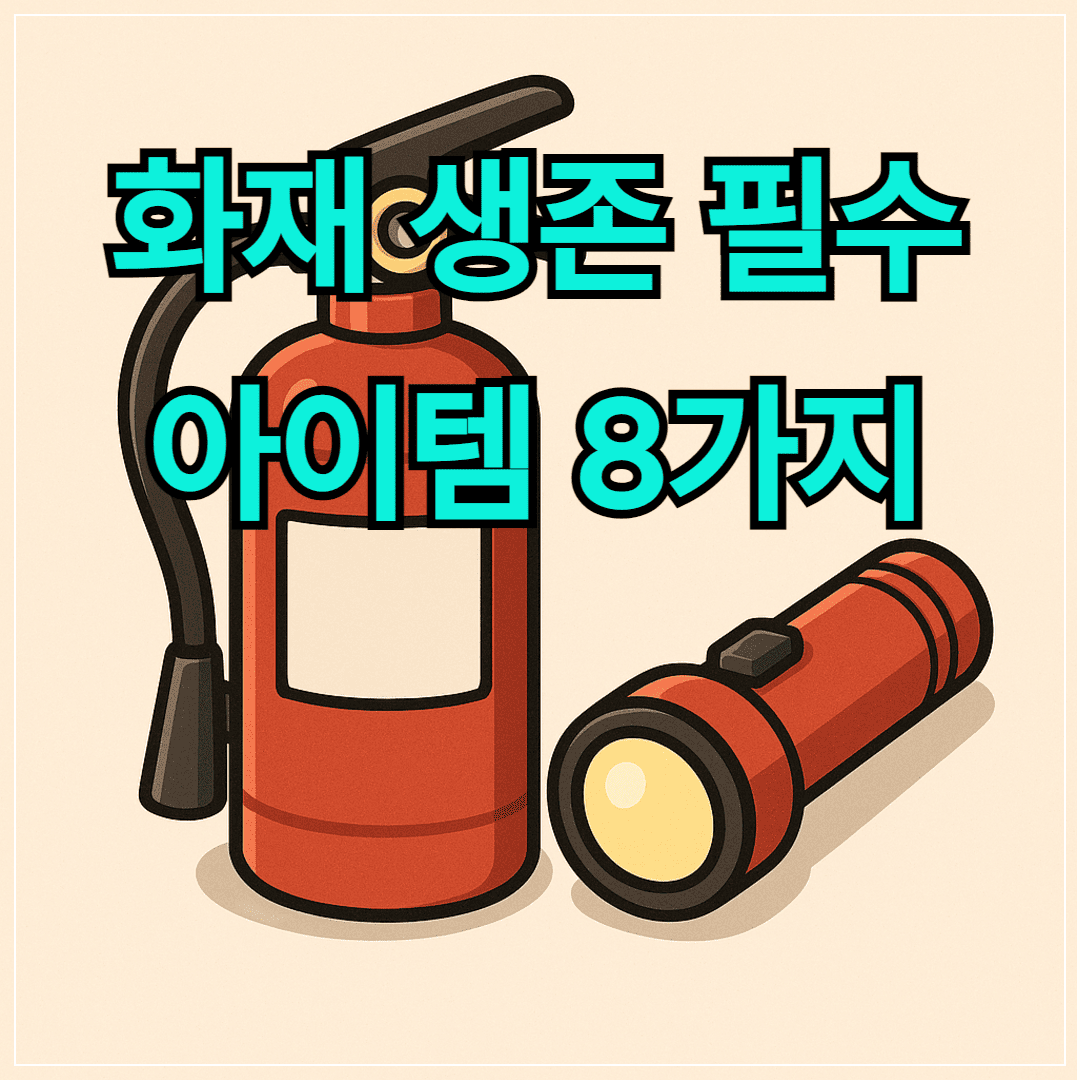 화재 생존 필수 아이템 8가지