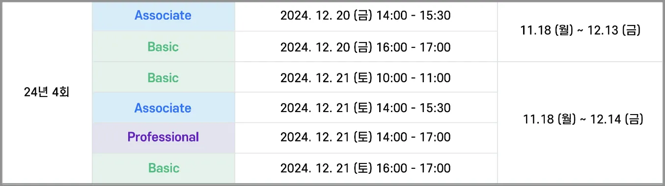 AICE 자격증 시험 안내