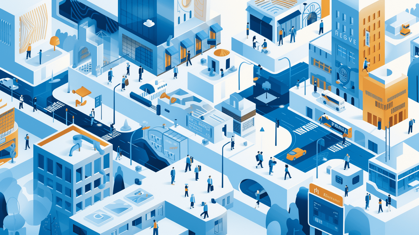 Isometric-cityscape-integrated-with-digital-finance-and-stock-market-elements.