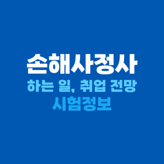 손해사정사 시험정보