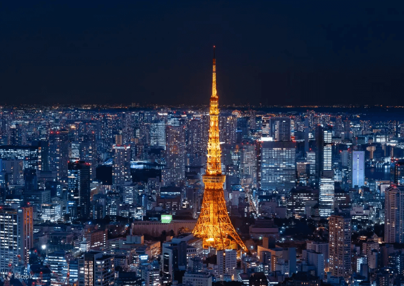 롯폰기 힐즈 전망대에서본 도쿄타워 야경