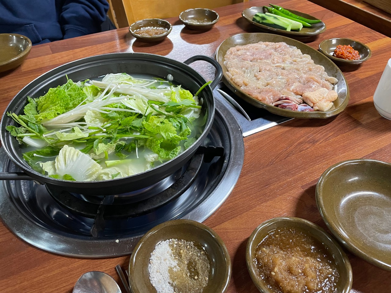 제주 성미 가든 닭 샤브 샤브