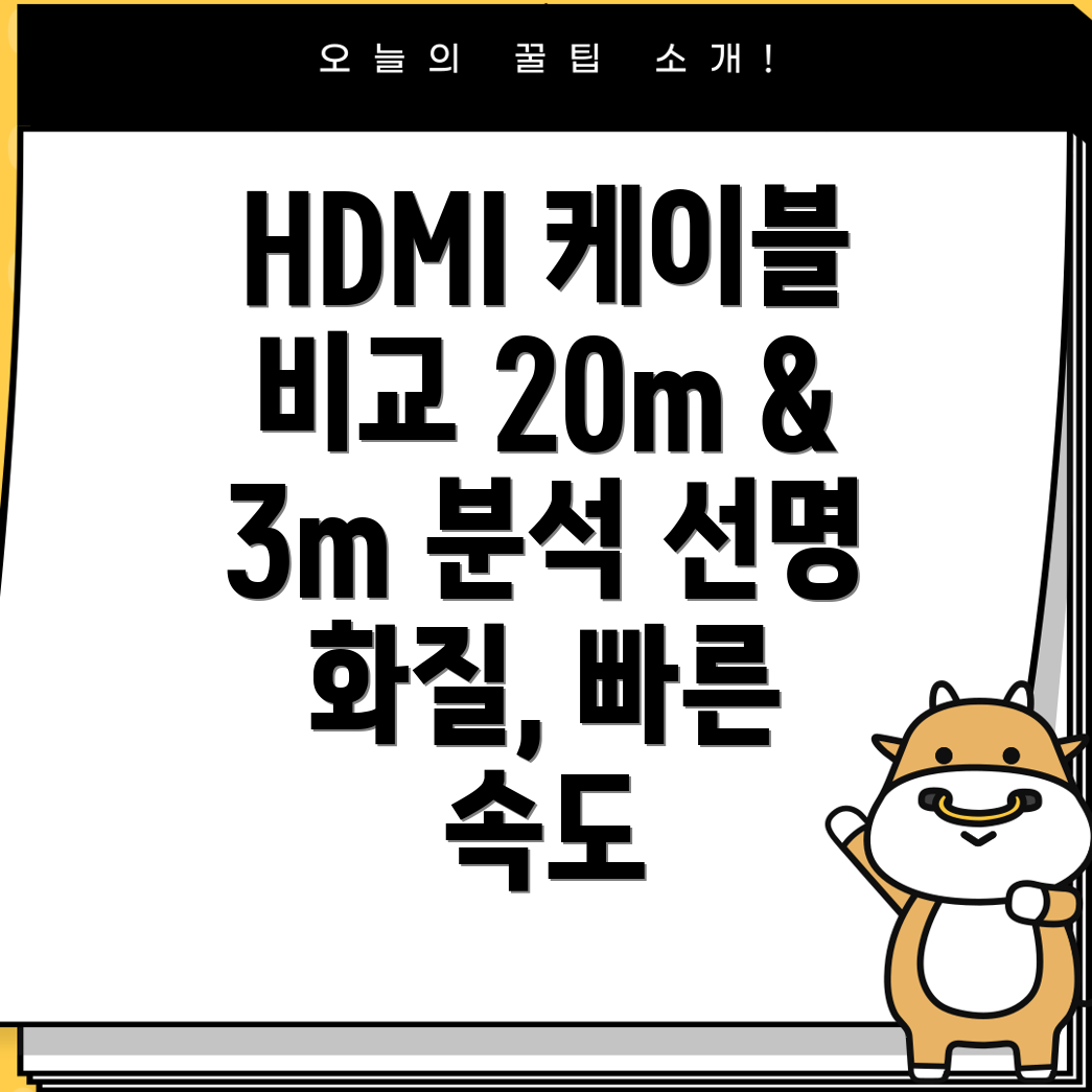 HDMI케이블203m비교분석선명한화질과빠른속도를위한최고의선택