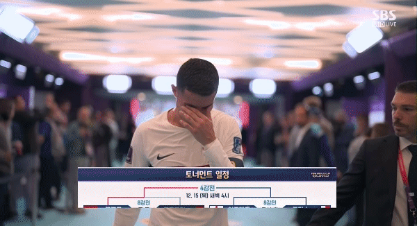  호날두의 눈물 (포르투갈 탈락)