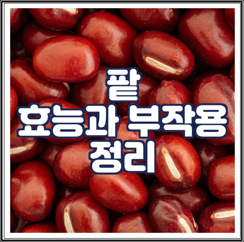  팥 효능과 부작용 정리