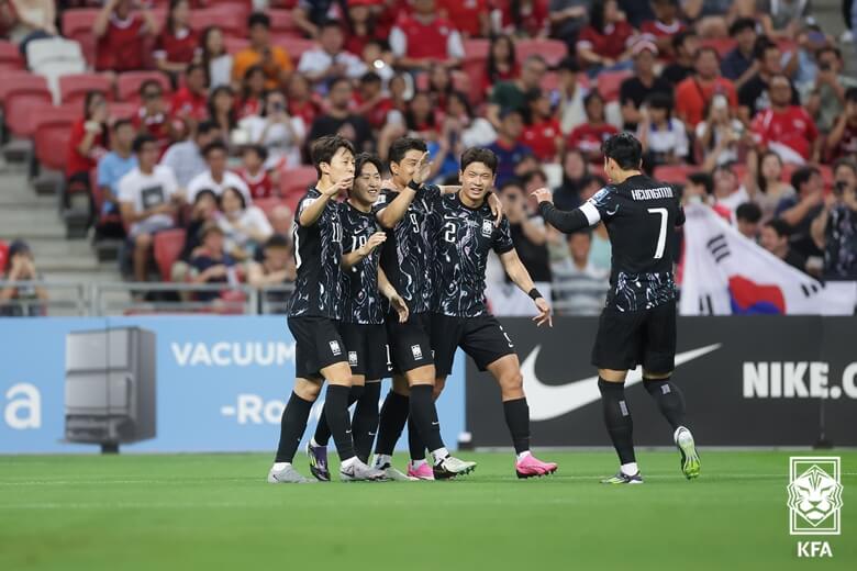 한국 싱가포르 축구 결과