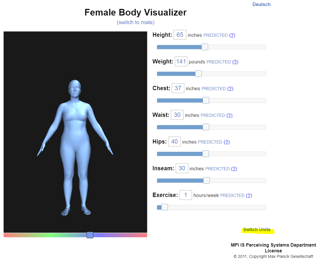 3d 체형분석 모델링