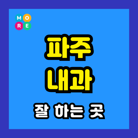 파주시 내과 잘하고 후기 좋고 잘 보는 전문의 병원 BEST 3곳 추천
