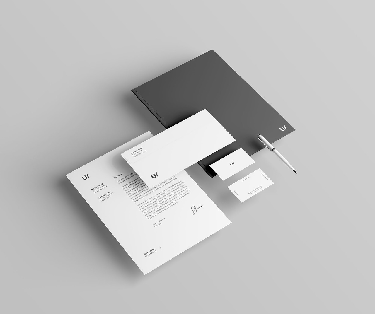 Stationery Branding & Identity Mockup &ndash; PSD(개인용지 브랜드 & 아이덴티티 목업 &ndash; PSD)