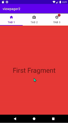 화면전환 애니메이션 적용결과