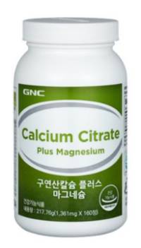 GNC 구연산칼슘 플러스 마그네슘 160정&#44; 1개
