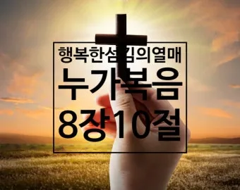 매일 성경 묵상 누가복음 8장 씨뿌리는 자_16