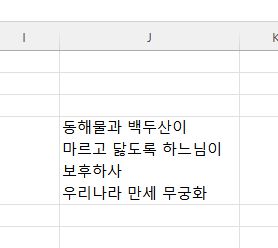 엑셀 셀 줄바꿈 설명 캡쳐
