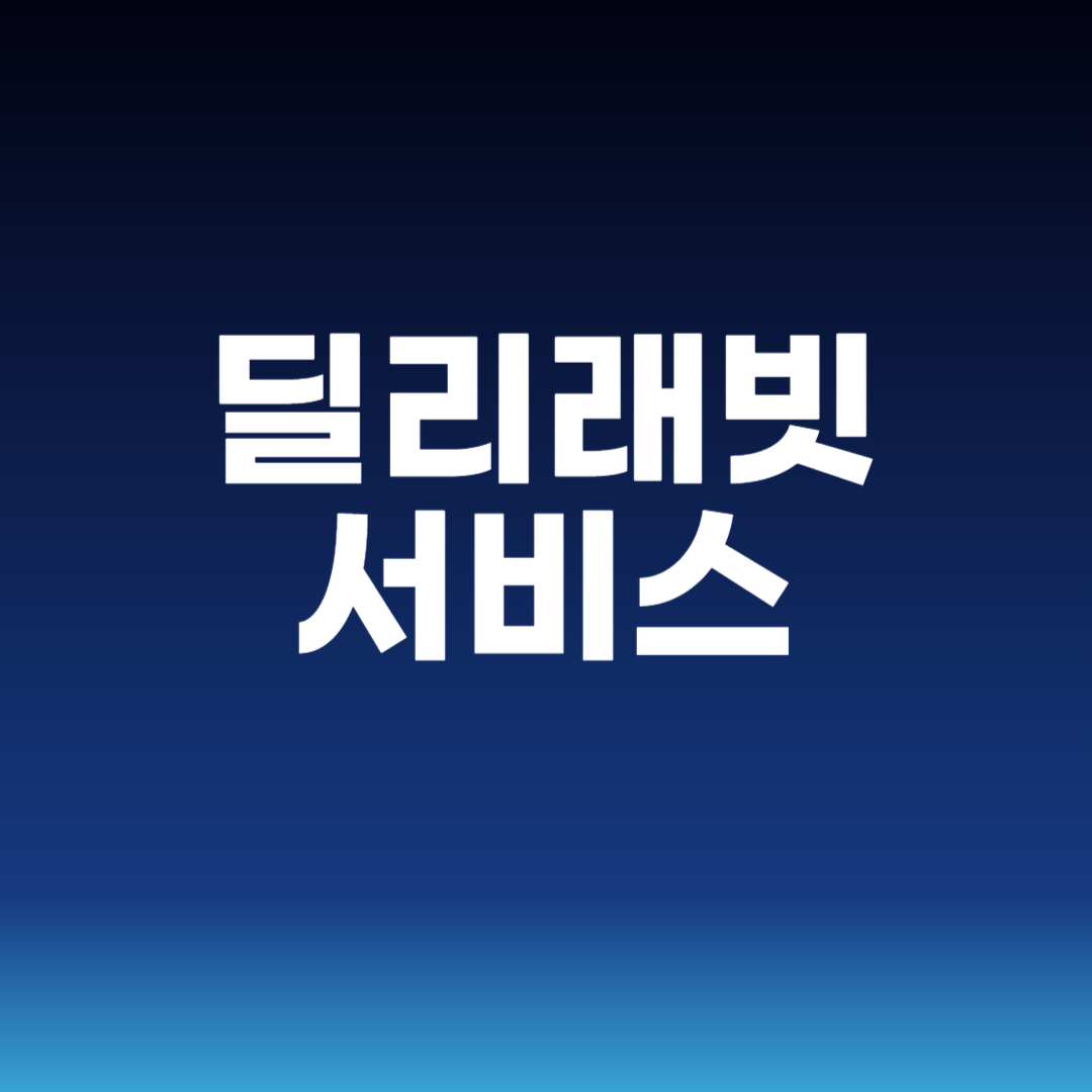 딜리래빗 서비스