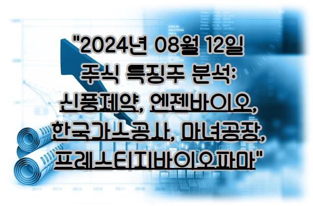 2024년 08월 12일 주식 특징주 분석하자: 신풍제약, 엔젠바이오, 한국가스공사, 마녀공장, 프레스티지바이오파마