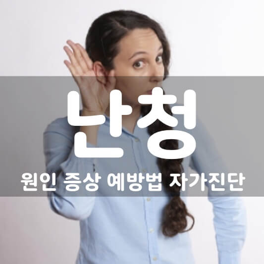  귀가 잘 안 들려요, 난청 이유와 원인, 증상, 예방법 + 자가진단
