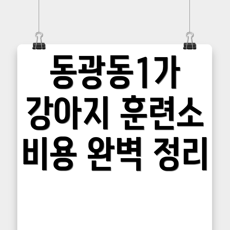 강아지 훈련소