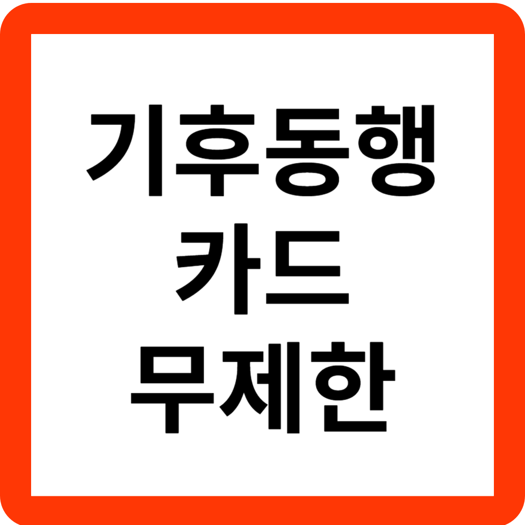 기후동행카드 신청