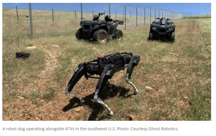  SF 영화에서나 볼 수 있는 미국 멕시코 국경 순찰 4족 로봇  VIDEO: Robot dogs will soon patrol the US-Mexico border