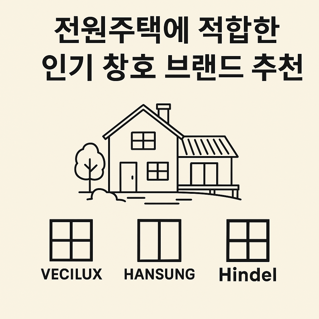 전원주택에 적합한 인기 창호 브랜드 비교