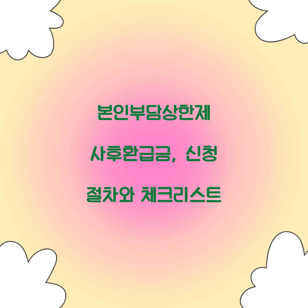 본인부담상한제 사후환급금