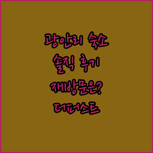 더퍼스트 효이스테이 광안리, 재방문은