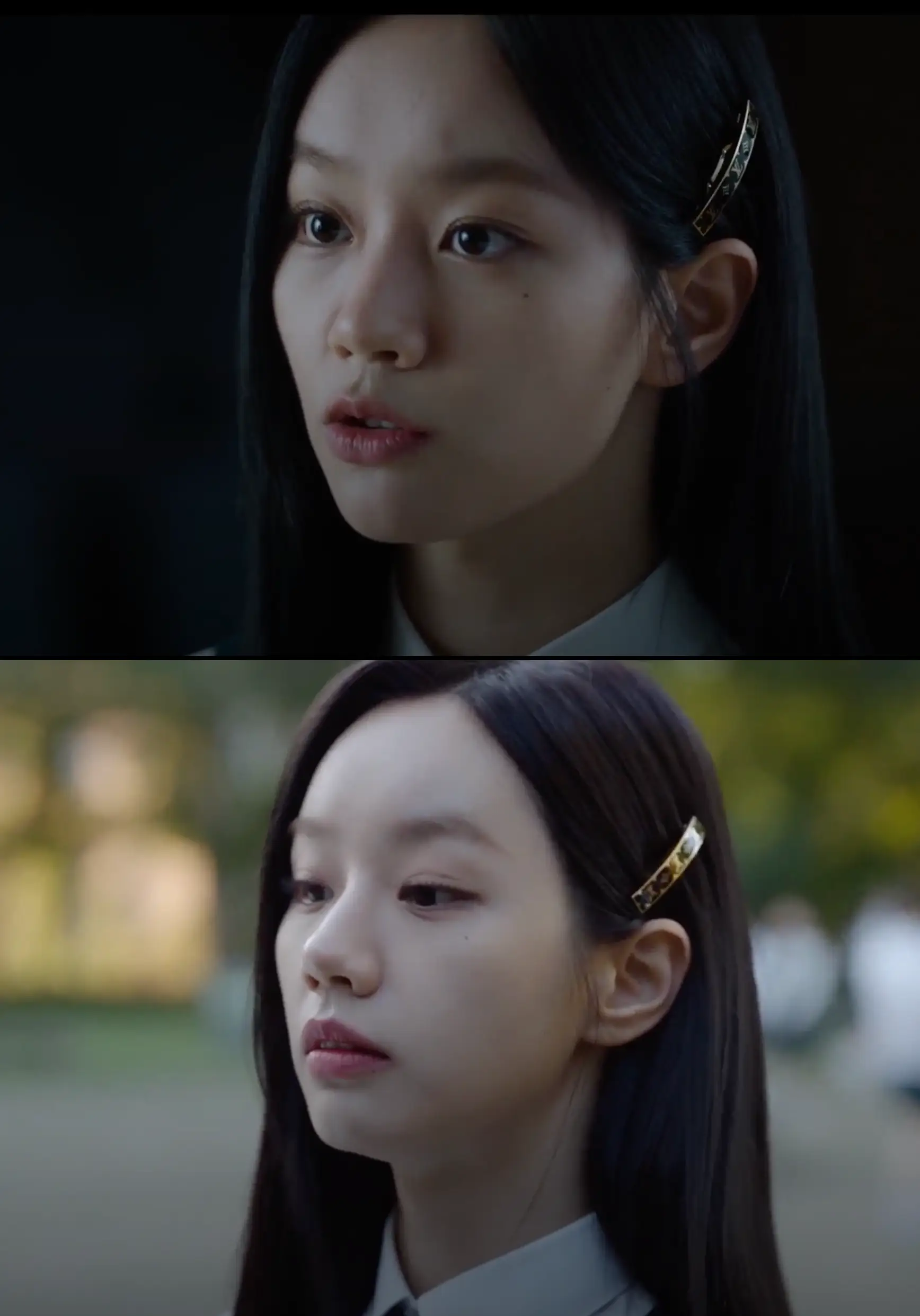 루이비통 나노그램 에나멜 헤어 클립