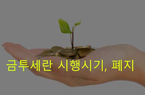 금투세란 시행시기, 폐지