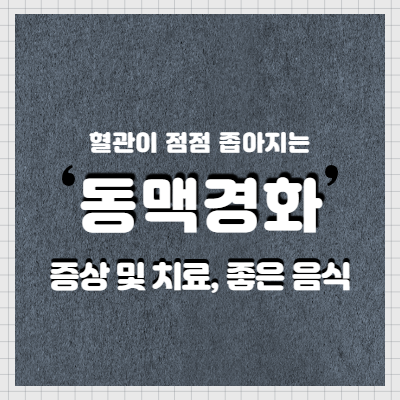  치료:동맥경화에 좋은 음식물 동맥경화 증상 및 검사와