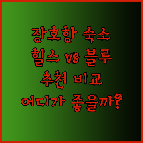 삼척 장호항 여행 숙소 추천! 힐스노