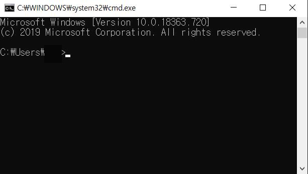  cmd(명령프롬프트)에서 tab(자동완성) 사용방법