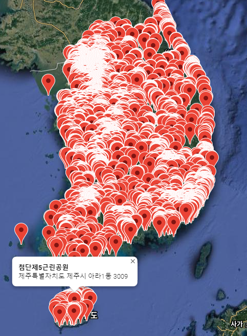  전국 공원지도
