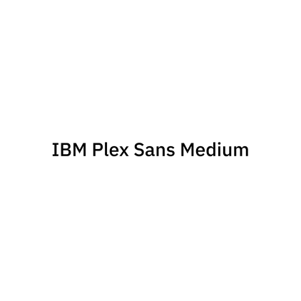  [고딕체]IBM Plex Sans Medium 폰트 무료 다운로드(제작 : IBM)