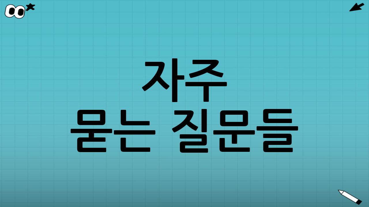 자주 묻는 질문들