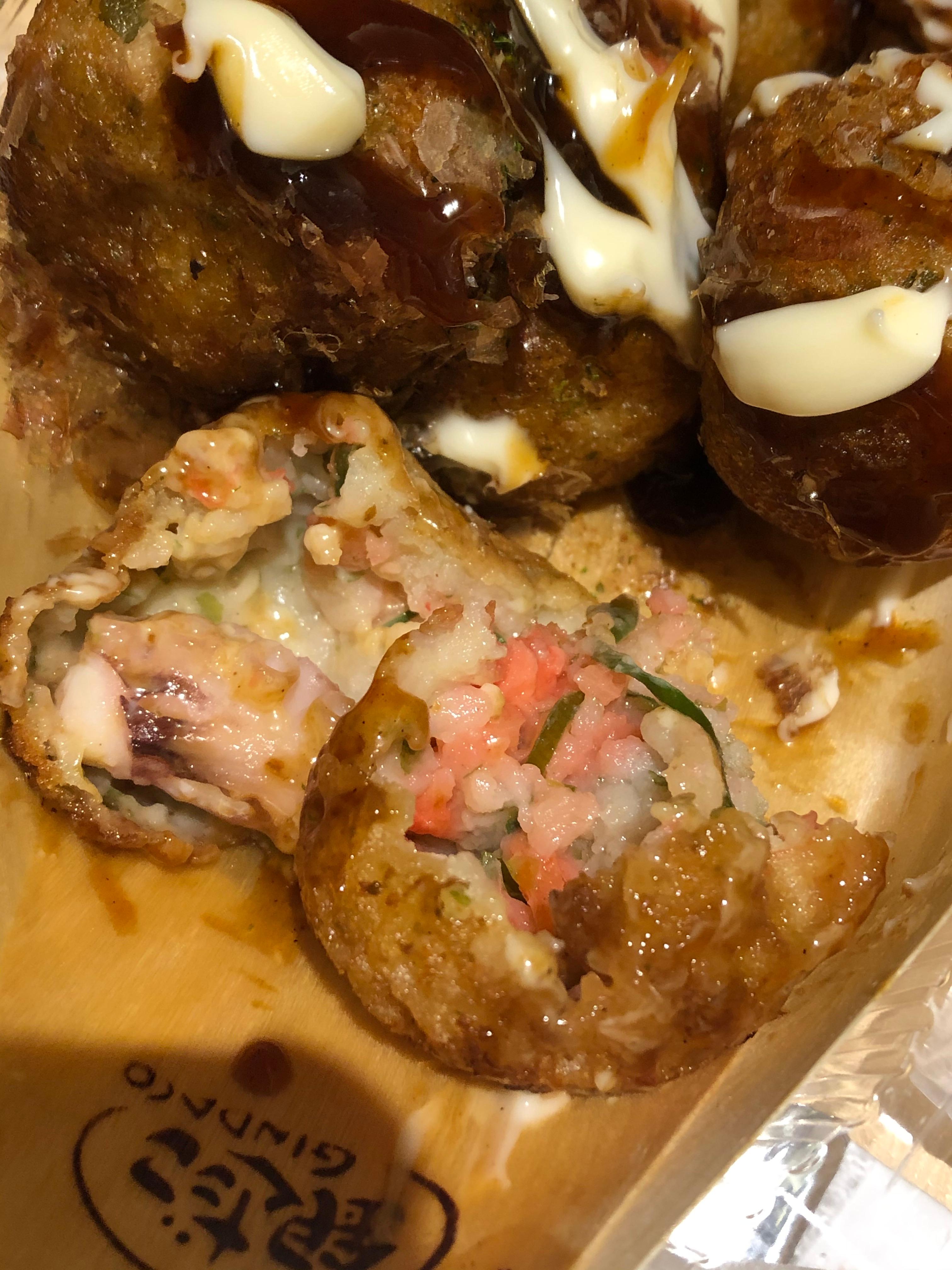 삿포로 스스키노역 주변 타코야끼 맛집 '긴다코(GINDACO)' 타코야끼 속