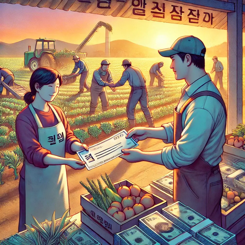 계산대에서 손님을 응대하는 편의점 아르바이트생. 근로자의 정당한 권리