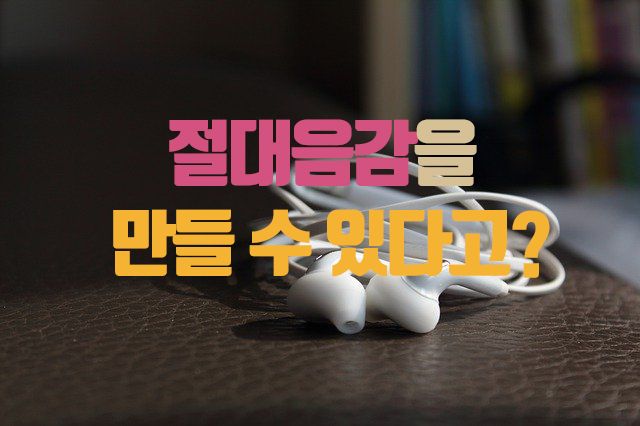  일반인은 모르는 절대음감 만드는 법
