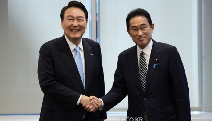 윤석열 대통령과 기시다 일본 총리