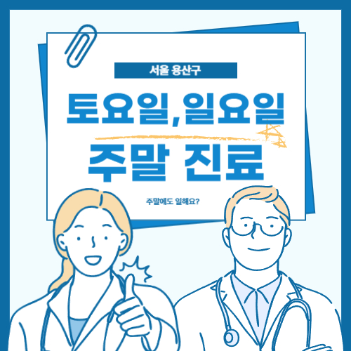 서울 용산구 주말(토요일,일요일) 진료 병원